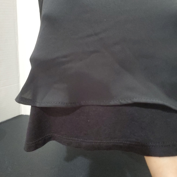 Jennifer Lopez All Black Crop Top Sheer Bodice Overlay Size XS L👀K - Picture 5 of 11